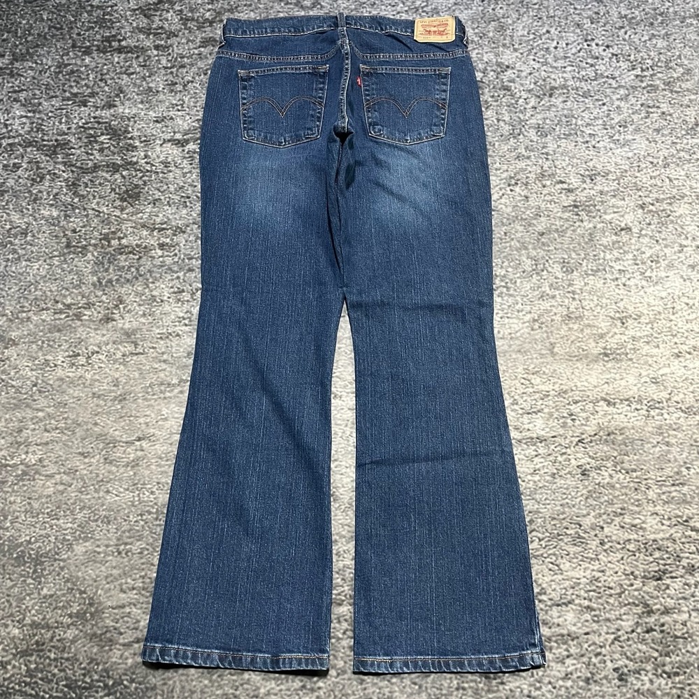 Levi's 515 Jeans Nouveau Womens 12M (34x32) Blue Bootcut Flare Western Grunge